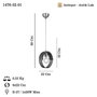 Opviq Manya - 52-01 Lámpara de Araña de Metal y Madera en Color Antigüedad